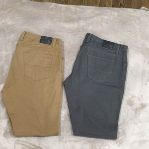 Gray and Khaki chino pants